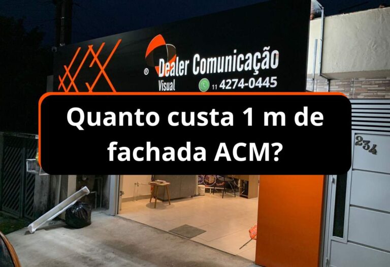 Quanto custa 1 m de fachada ACM