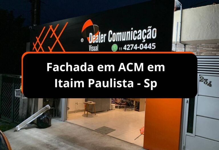 Fachada em ACM em Itaim Paulista – Sp