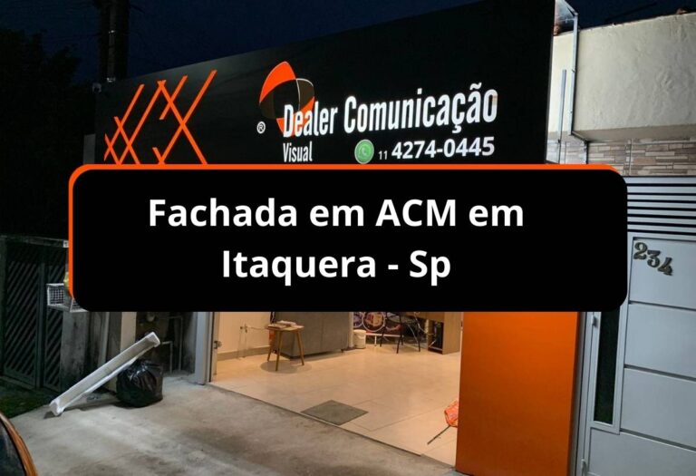 Fachada em ACM em Itaquera – Sp