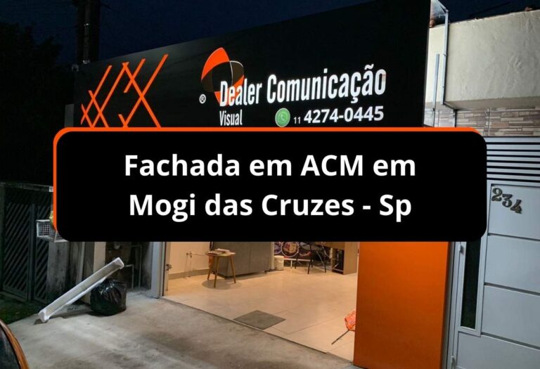 Fachada em ACM em Mogi das Cruzes – Sp