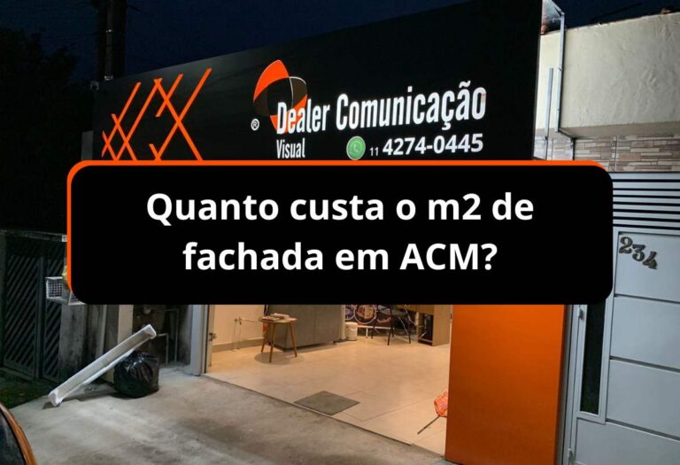Quanto custa o m2 de fachada em ACM?