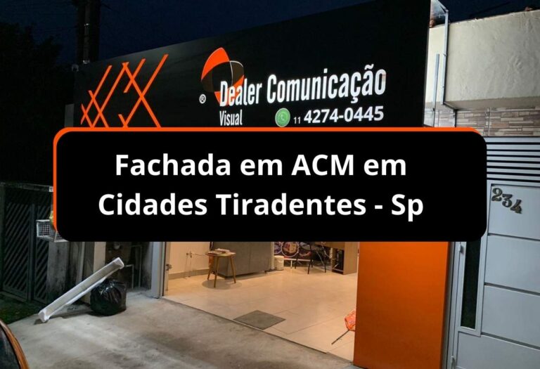 Fachada em ACM em Cidades Tiradentes – Sp