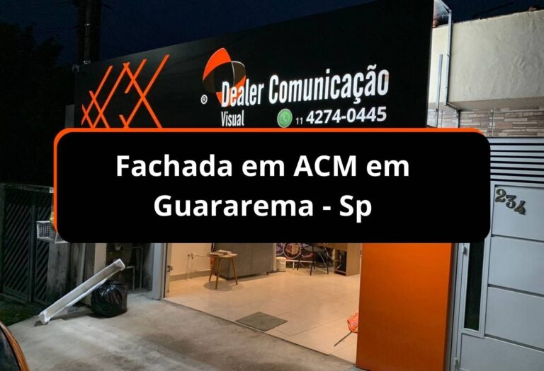 Fachada em ACM em Guararema – Sp