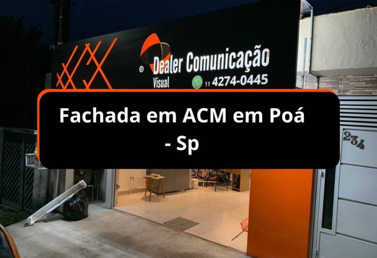 Fachada em ACM em Poá – Sp